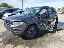 Jeep Compass salvage cars for sale: 2020 Jeep Compass Trailhawk