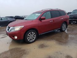 Salvage cars for sale at Amarillo, TX auction: 2015 Nissan Pathfinder S