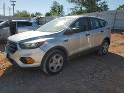 Salvage cars for sale at Oklahoma City, OK auction: 2018 Ford Escape S