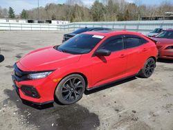 Salvage cars for sale at Assonet, MA auction: 2019 Honda Civic Sport Touring