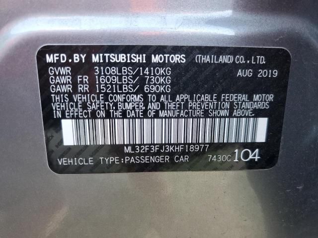 2019 Mitsubishi Mirage G4 ES