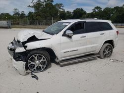 Salvage cars for sale at Fort Pierce, FL auction: 2021 Jeep Grand Cherokee Overland