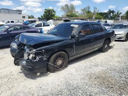 Salvage cars for sale at Opa Locka, FL auction: 2011 Ford Crown Victoria Police Interceptor