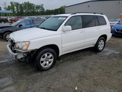 Salvage cars for sale from Copart Spartanburg, SC: 2002 Toyota Highlander Limited