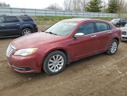 Salvage cars for sale from Copart Davison, MI: 2014 Chrysler 200 Limited