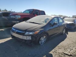 Salvage cars for sale from Copart Martinez, CA: 2012 Honda Civic Hybrid