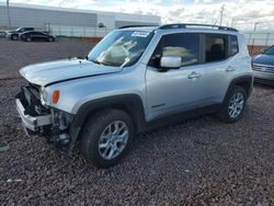 Salvage cars for sale from Copart Phoenix, AZ: 2017 Jeep Renegade Latitude