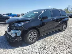 Salvage cars for sale at Wayland, MI auction: 2022 Toyota Sienna XLE