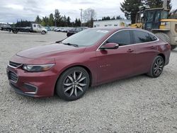 Salvage cars for sale from Copart Graham, WA: 2016 Chevrolet Malibu LT