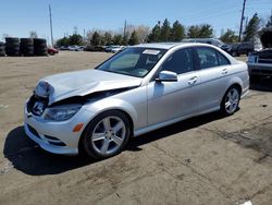 Mercedes-Benz salvage cars for sale: 2011 Mercedes-Benz C 300 4matic