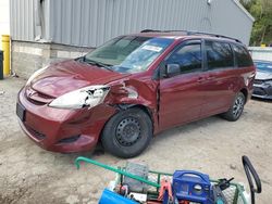 Salvage cars for sale from Copart West Mifflin, PA: 2006 Toyota Sienna CE