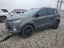 Salvage cars for sale at Wayland, MI auction: 2017 Ford Escape Titanium