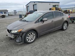 Salvage cars for sale from Copart Airway Heights, WA: 2012 Honda Civic EX