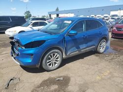 Salvage cars for sale at Woodhaven, MI auction: 2021 Ford Escape SE