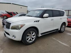 Salvage cars for sale at Haslet, TX auction: 2011 Infiniti QX56