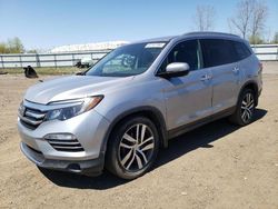 Salvage cars for sale at Columbia Station, OH auction: 2017 Honda Pilot Elite