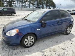 Hyundai Accent salvage cars for sale: 2010 Hyundai Accent Blue