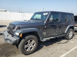 Salvage cars for sale at Van Nuys, CA auction: 2020 Jeep Wrangler Unlimited Sport