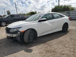Salvage cars for sale from Copart Miami, FL: 2018 Honda Civic LX
