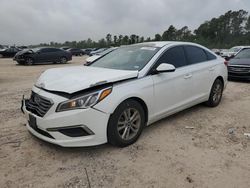 Salvage cars for sale at Houston, TX auction: 2017 Hyundai Sonata SE