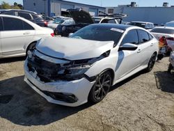 Salvage cars for sale from Copart Vallejo, CA: 2019 Honda Civic Sport