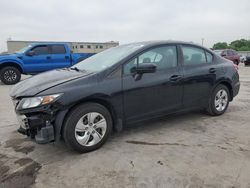 Salvage cars for sale at Wilmer, TX auction: 2015 Honda Civic LX