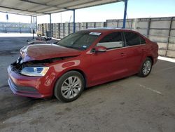 Salvage cars for sale from Copart Anthony, TX: 2016 Volkswagen Jetta SE