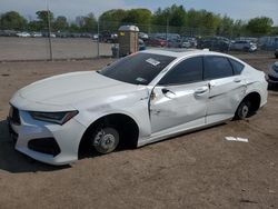 Acura tlx Tech a salvage cars for sale: 2022 Acura TLX Tech A