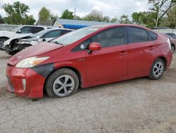 Salvage cars for sale from Copart Wichita, KS: 2012 Toyota Prius
