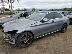 Salvage cars for sale at San Martin, CA auction: 2015 Mercedes-Benz C300