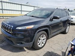 Salvage cars for sale at Dyer, IN auction: 2016 Jeep Cherokee Latitude