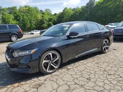 Salvage cars for sale at Austell, GA auction: 2018 Honda Accord Sport