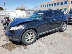 Salvage cars for sale at Littleton, CO auction: 2008 Infiniti FX35