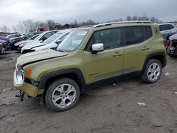 Jeep Renegade salvage cars for sale: 2015 Jeep Renegade Limited