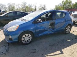 Salvage cars for sale from Copart Baltimore, MD: 2013 Toyota Prius C