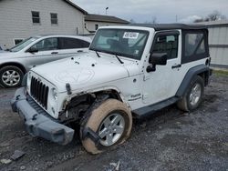 Salvage cars for sale from Copart York Haven, PA: 2016 Jeep Wrangler Sport