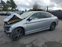 Salvage cars for sale from Copart San Martin, CA: 2017 Honda Accord Sport