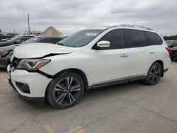 Salvage cars for sale at Grand Prairie, TX auction: 2018 Nissan Pathfinder S