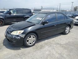 Salvage cars for sale from Copart Sun Valley, CA: 2005 Honda Civic LX