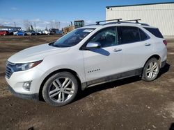 Salvage cars for sale from Copart Rocky View County, AB: 2018 Chevrolet Equinox Premier