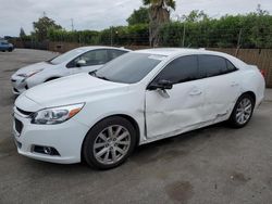 Salvage cars for sale from Copart San Martin, CA: 2015 Chevrolet Malibu 2LT