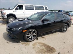 Salvage cars for sale from Copart Grand Prairie, TX: 2020 Honda Civic Sport