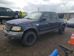 Salvage cars for sale from Copart Temple, TX: 2002 Ford F150 Supercrew