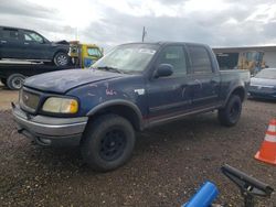 Ford salvage cars for sale: 2002 Ford F150 Supercrew