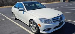 Mercedes-Benz C 350 4matic salvage cars for sale: 2009 Mercedes-Benz C 350 4matic