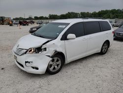 Salvage cars for sale at New Braunfels, TX auction: 2015 Toyota Sienna LE