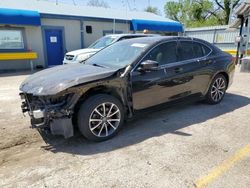 Salvage cars for sale at Wichita, KS auction: 2015 Acura TLX Tech