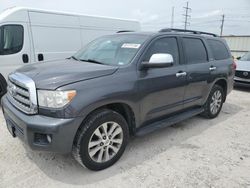Salvage cars for sale at Haslet, TX auction: 2013 Toyota Sequoia Limited