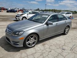 Salvage cars for sale at Indianapolis, IN auction: 2012 Mercedes-Benz C 300 4matic