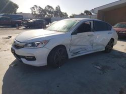 Salvage cars for sale at Hayward, CA auction: 2016 Honda Accord Sport